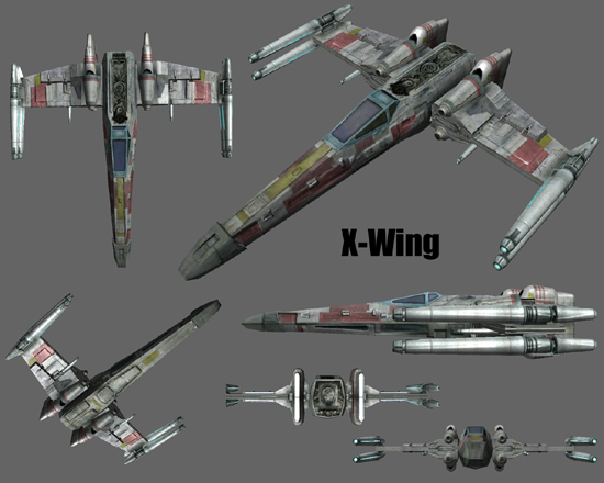 X-Wing with cross-body strakes