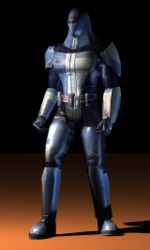 Blue Neo-Crusader Armor, worn during the Old Sith Wars.