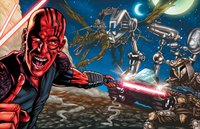 Mandalorians attack the forces of the Dark Underlord during the New Sith Wars.